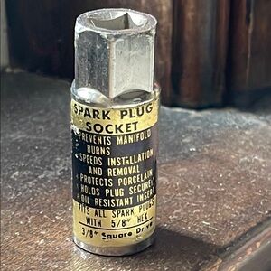 Spark Plug Socket with Yellow Label